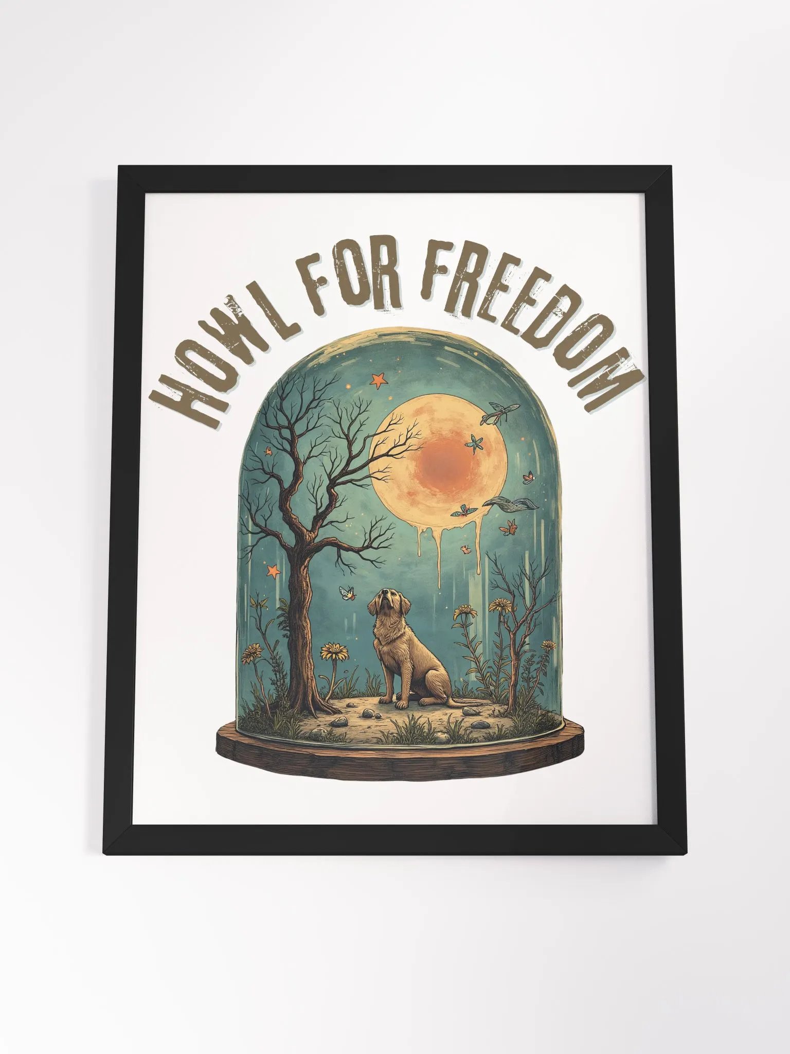 Vibrant Ayous Wood Framed Matte Poster product image (4)