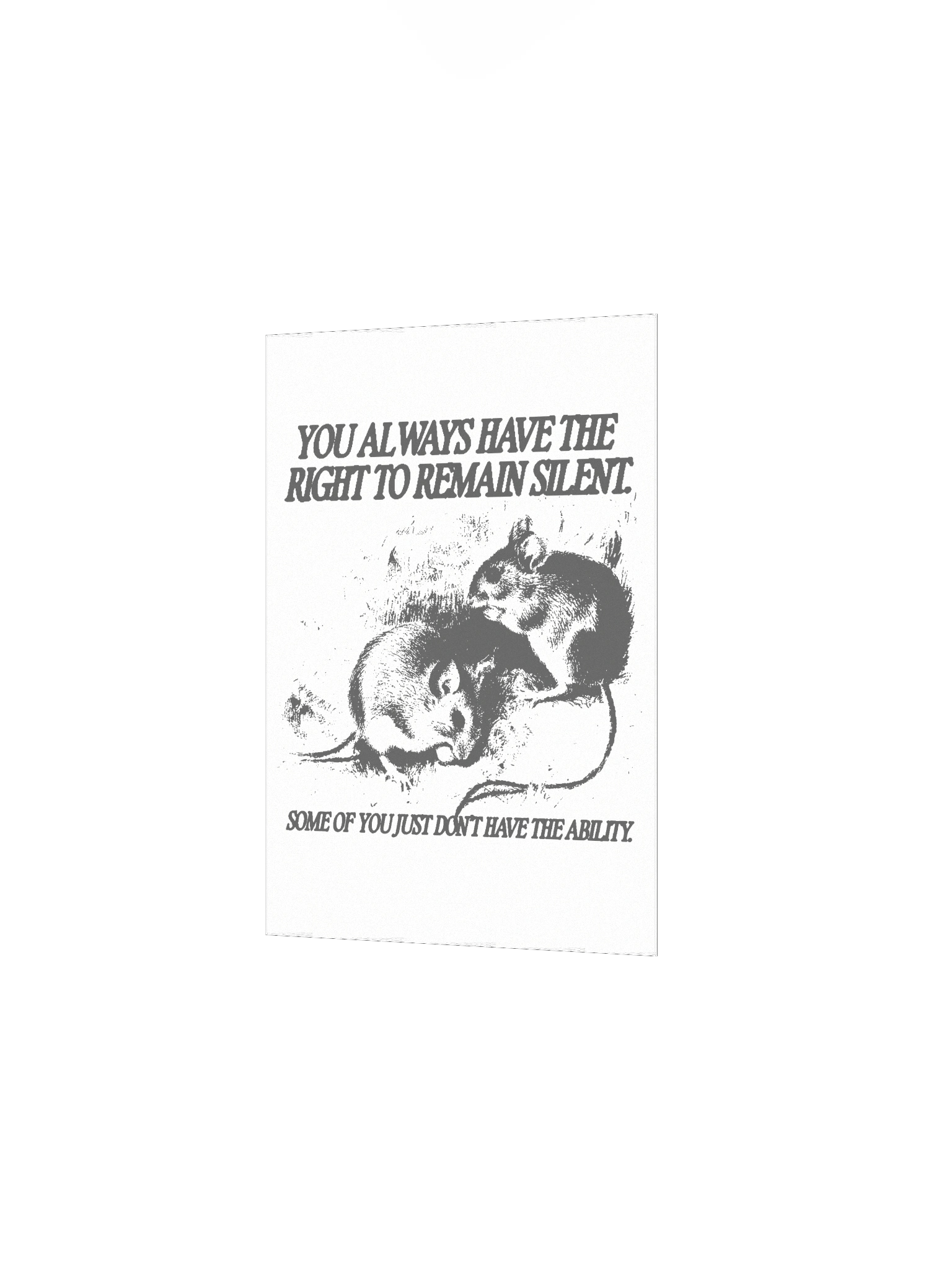 Remain Silent Poster product image (2)