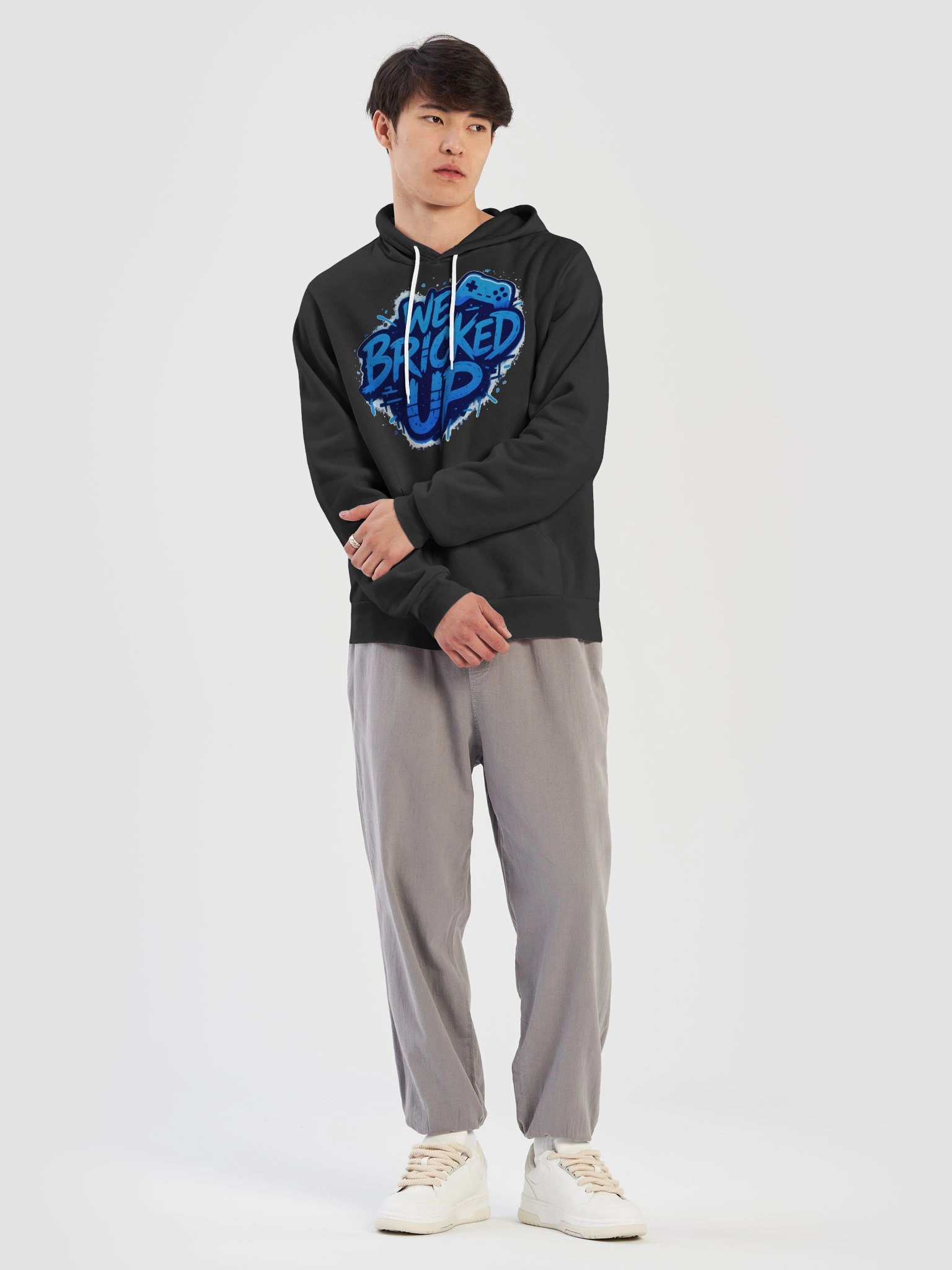 "Bricked Up" Hoodie Blue product image (14)