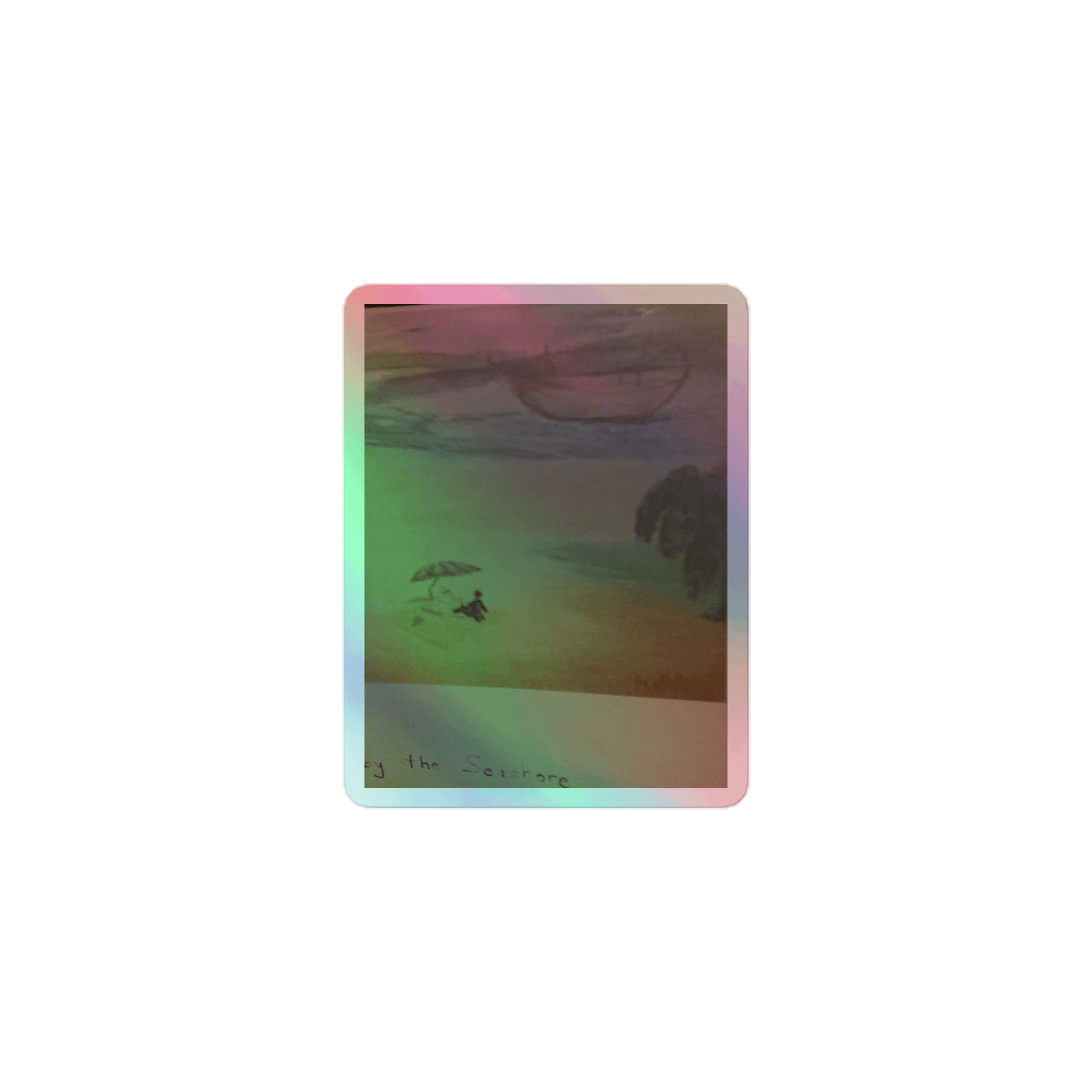Surreal Seashore Holographic Sticker Set product image (1)