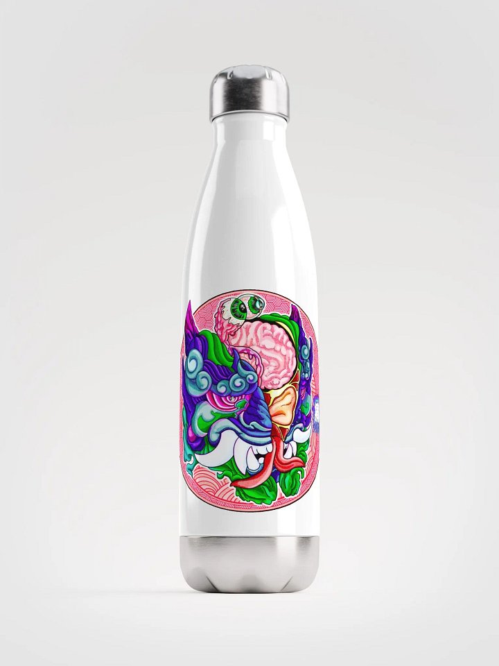 Yokai Migraine: Stainless Steel Water Bottle product image (1)