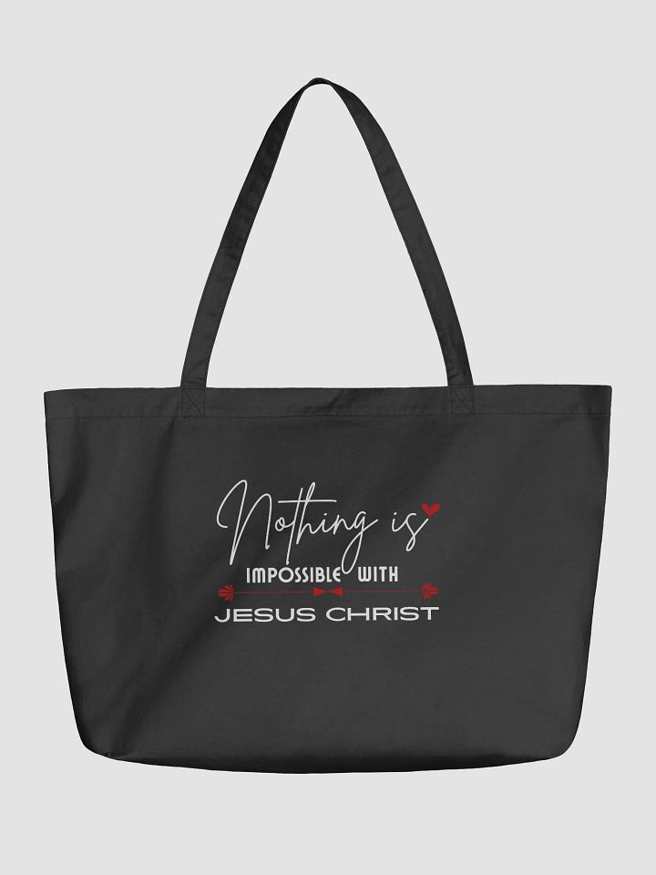 Nothing Is Impossible With Jesus Christ Eco Tote bag product image (1)