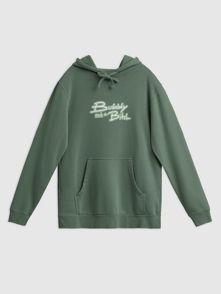 Bubbly and a B*tch (lined design, #96B697) printed pigment hoodie product image (2)