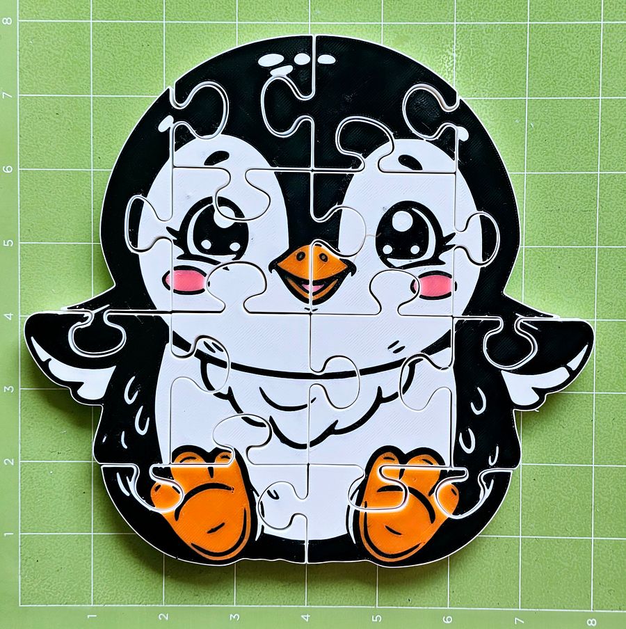 Penguin 3D Printed Jigsaw Puzzle – A Frosty Friend in Every Piece! product image (4)