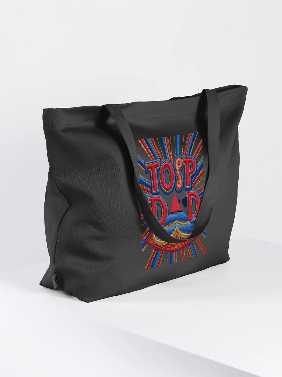 Top Dad Mustache Swirl Tote Bag product image (7)
