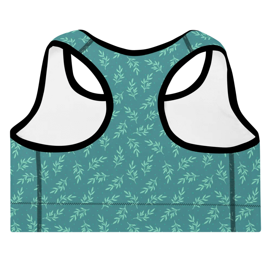 Turq All-Over Print Padded Sports Bra product image (7)