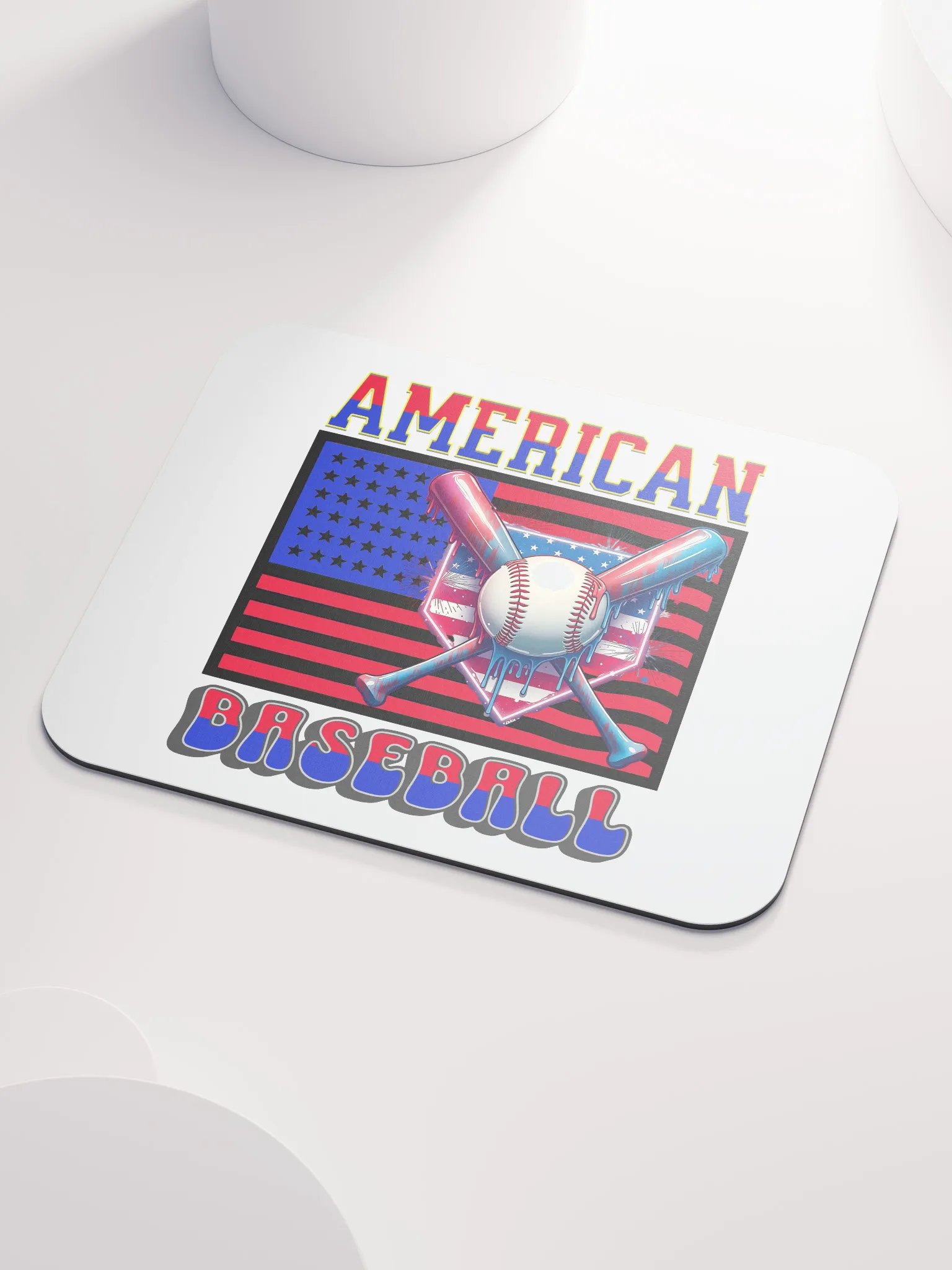 American Baseball Flag Glory Mouse Pad product image (3)
