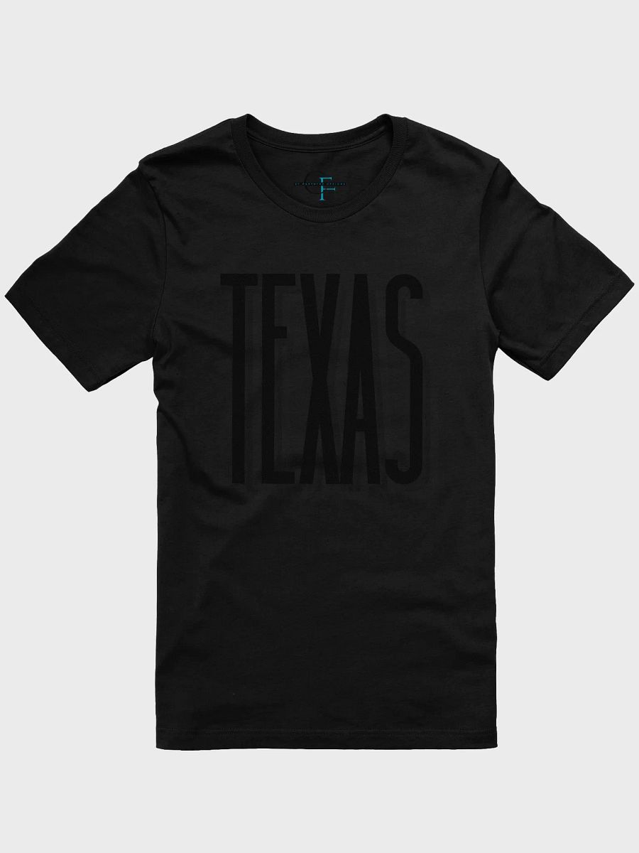 ⚫️ Modern Texas Typography T-Shirt | Bella+Canvas Unisex Tee | Black Sansterdam Font Design product image (1)