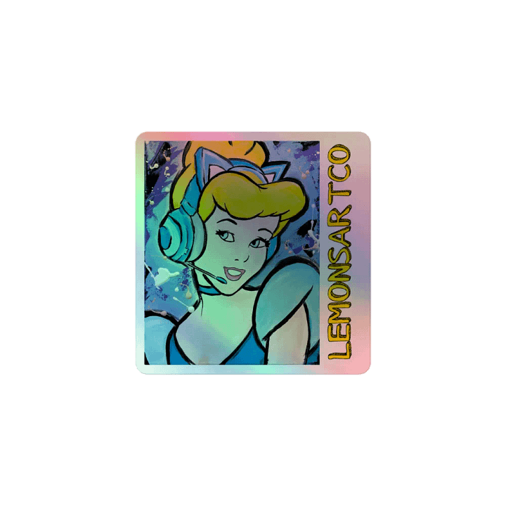 E-Girl Ella Holographic Sticker product image (1)