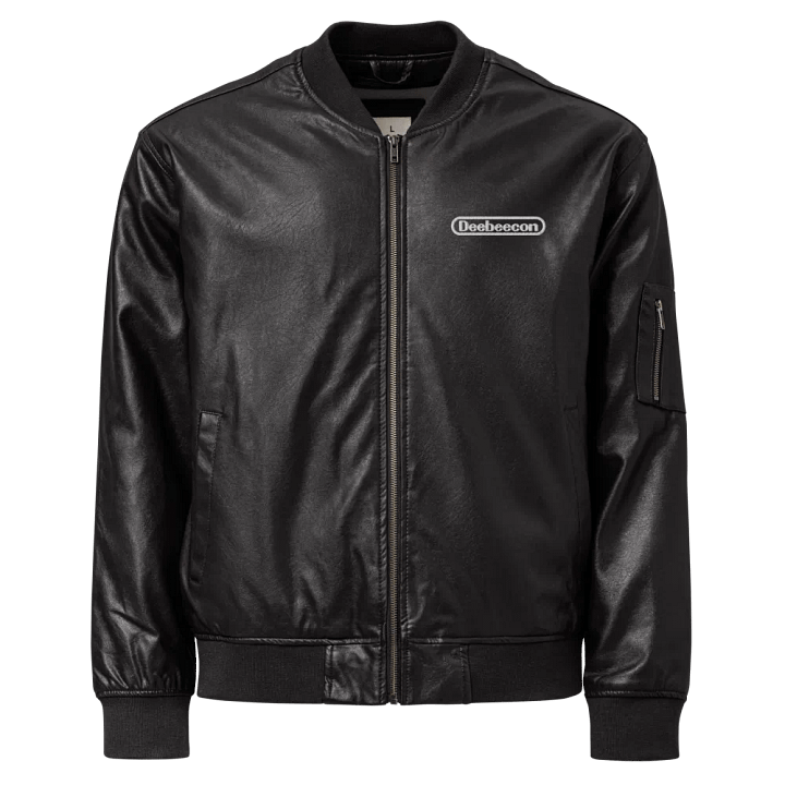 Official DBC 2025 PREMIUM Faux Leather Bomber Jacket product image (1)