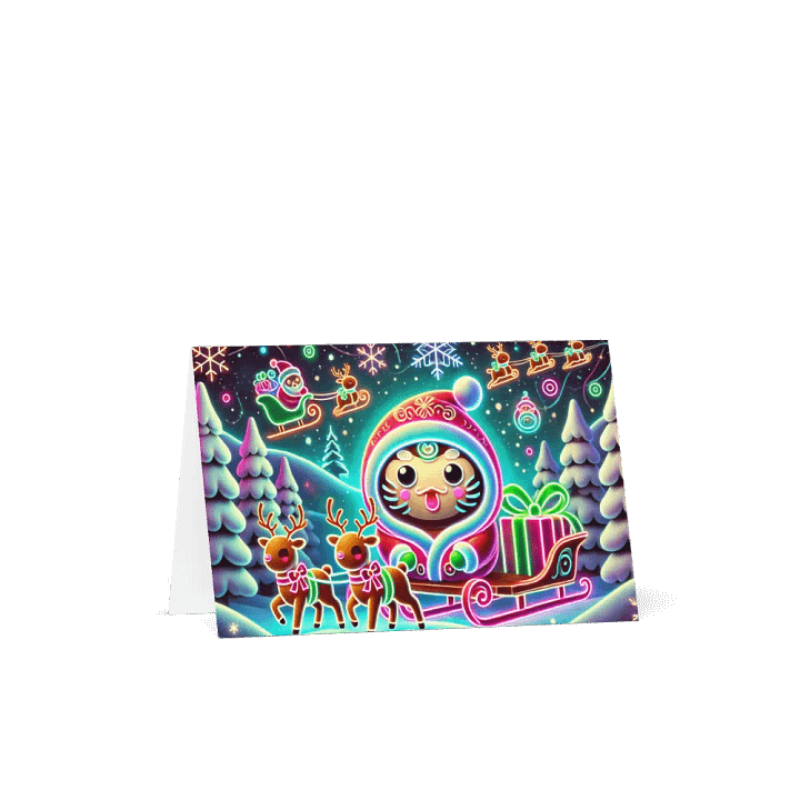 Paradise Found Daruma New Year Greeting Card product image (1)