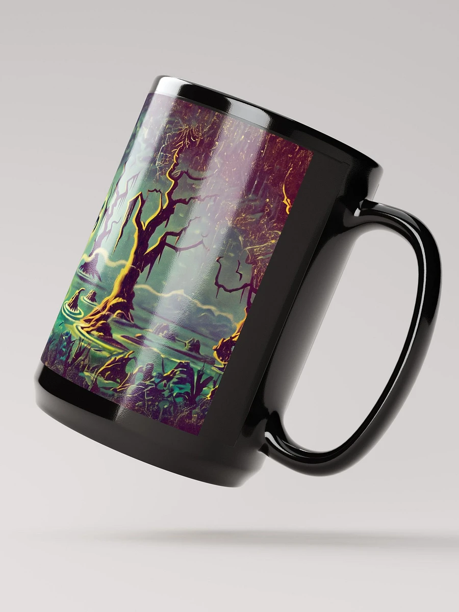 Monster in a Swamp Black Glossy Mug product image (3)