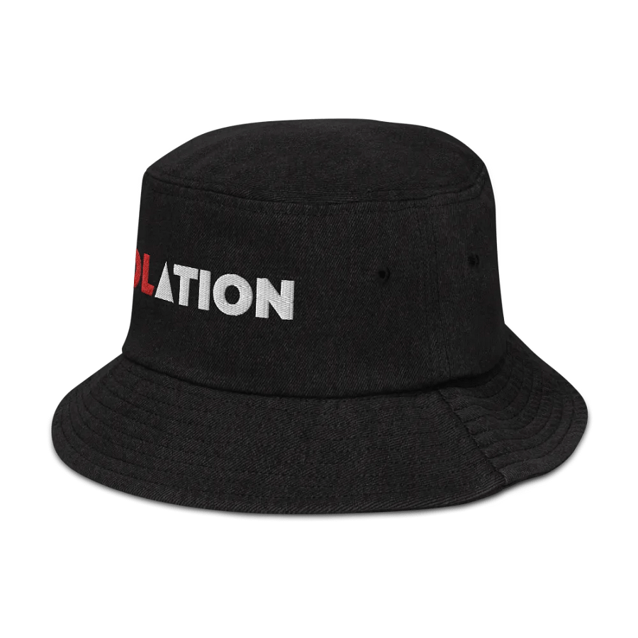 ISOL▲TION — 2024 LOGO — DENIM BUCKET HAT — R&W product image (5)