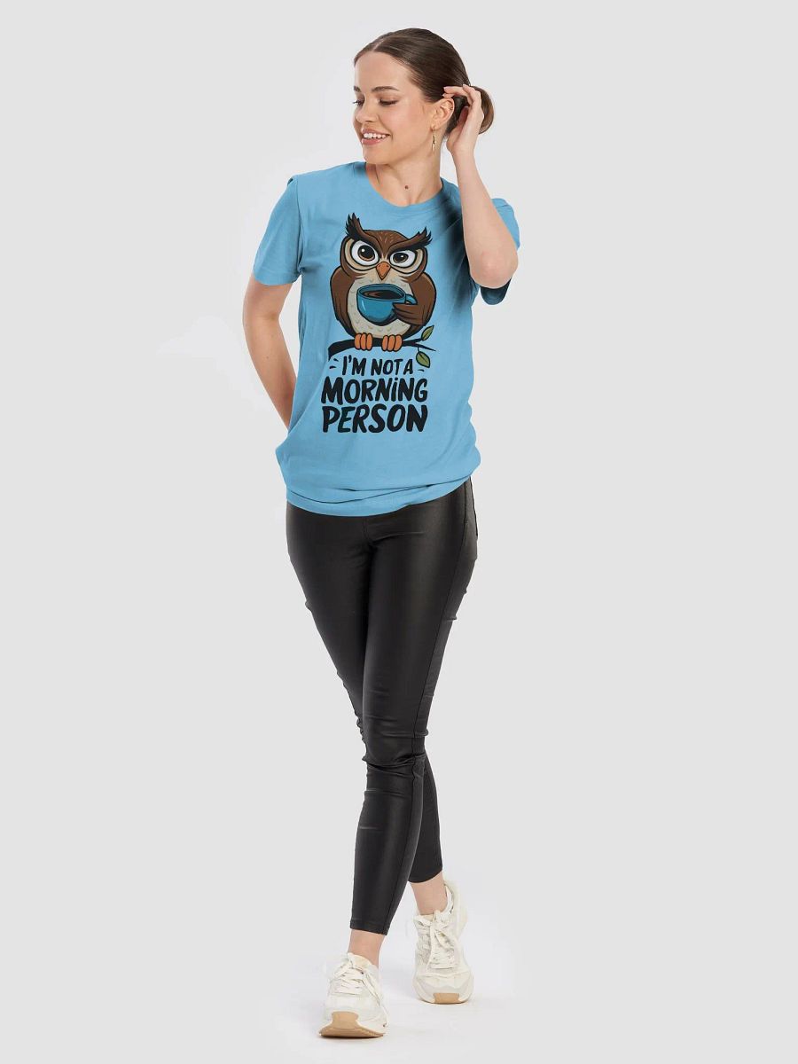 Whimsical Owl Morning Person T-Shirt product image (11)