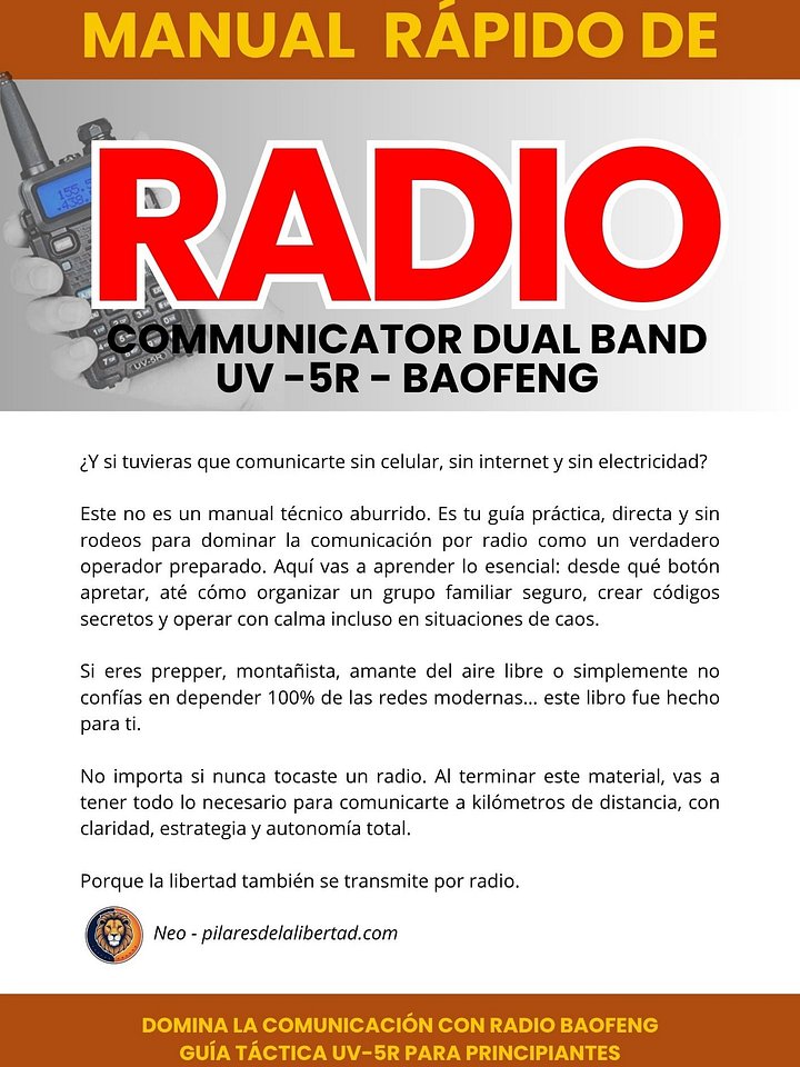 Domina la Comunicación con radio Baofeng - Guía táctica UV-5R para principiantes product image (2)