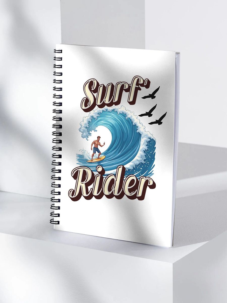 Surf Rider Wave Dreamer Spiral Notebook product image (3)