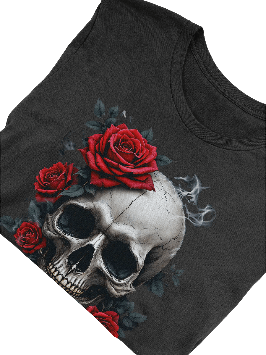 Smoking Skull & Roses Tee product image (28)