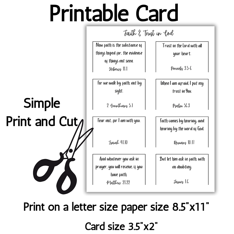 Minimalist Bible Cards – Printable Scripture Cards product image (3)