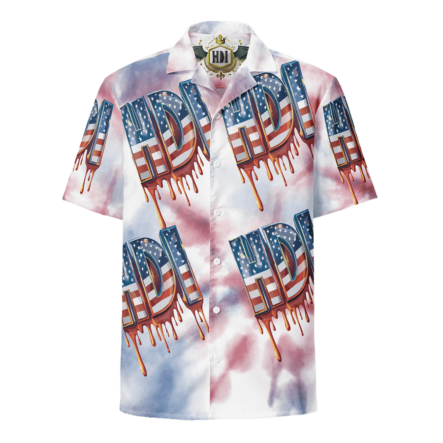 Patriotic HDI Drip Hawaiian Shirt product image (1)