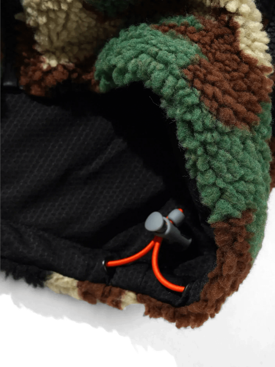 Forest Green Camo Sherpa Jacket product image (3)