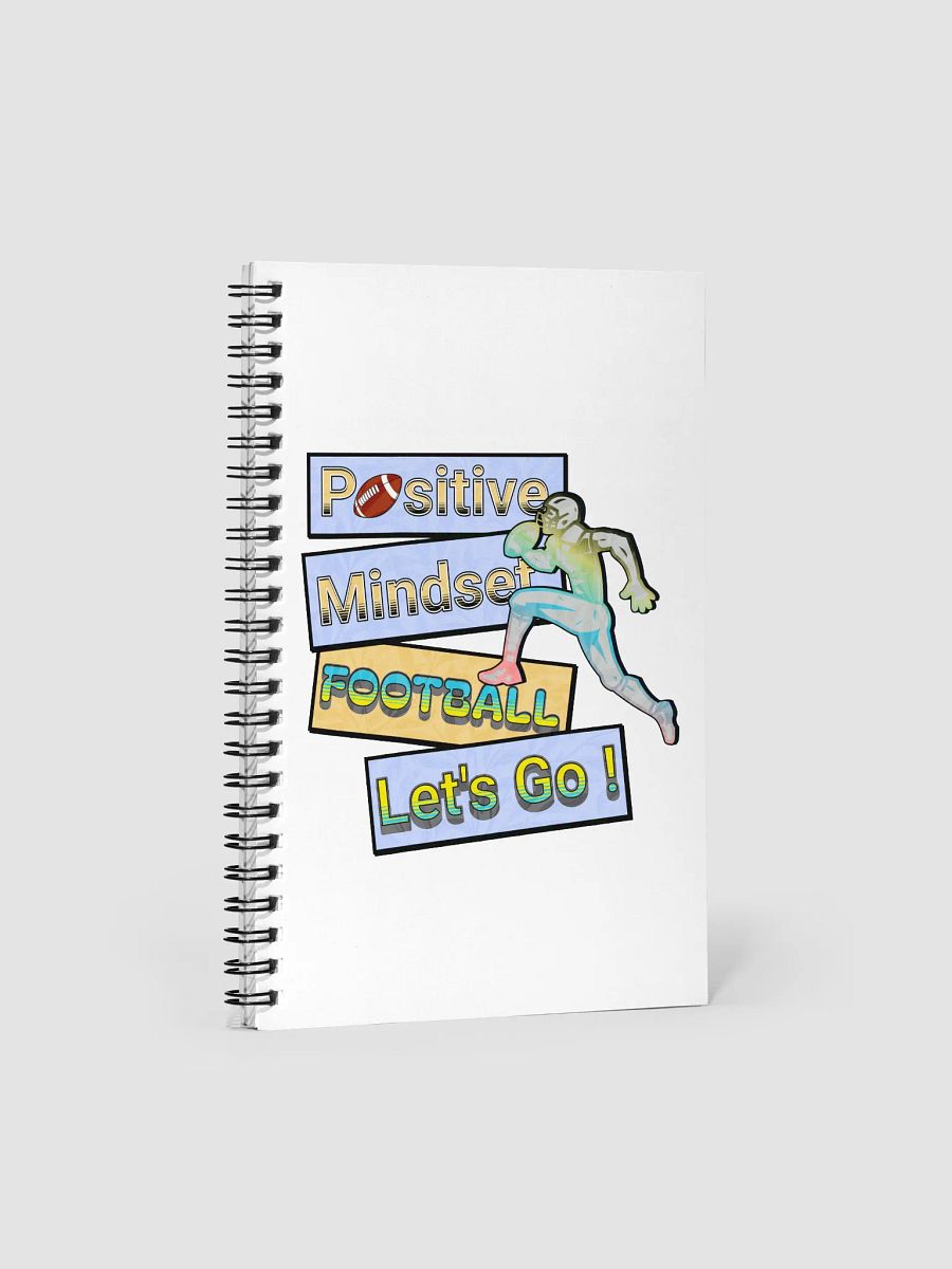 Positive Mindset Football Spiral Notebook product image (2)