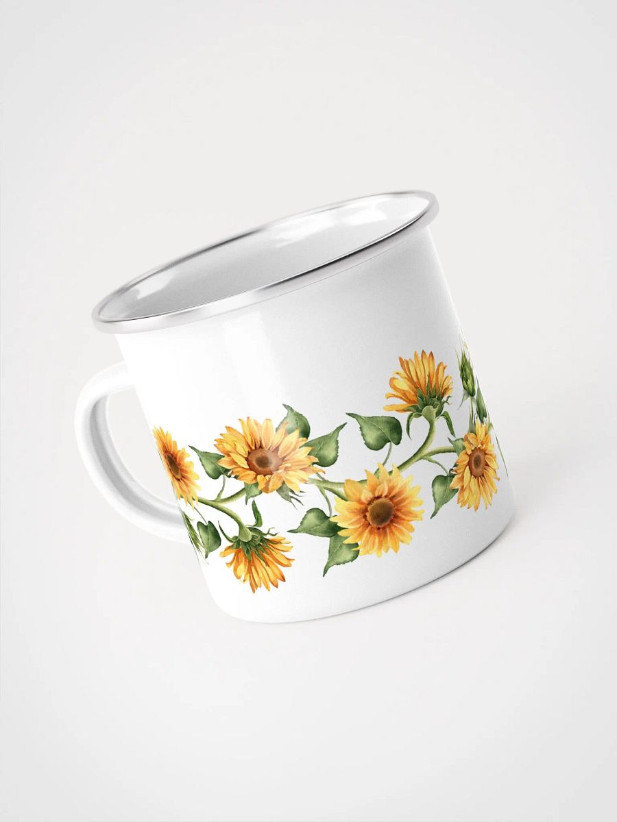 Sunflower Vine Enamel Camping Mug product image (4)