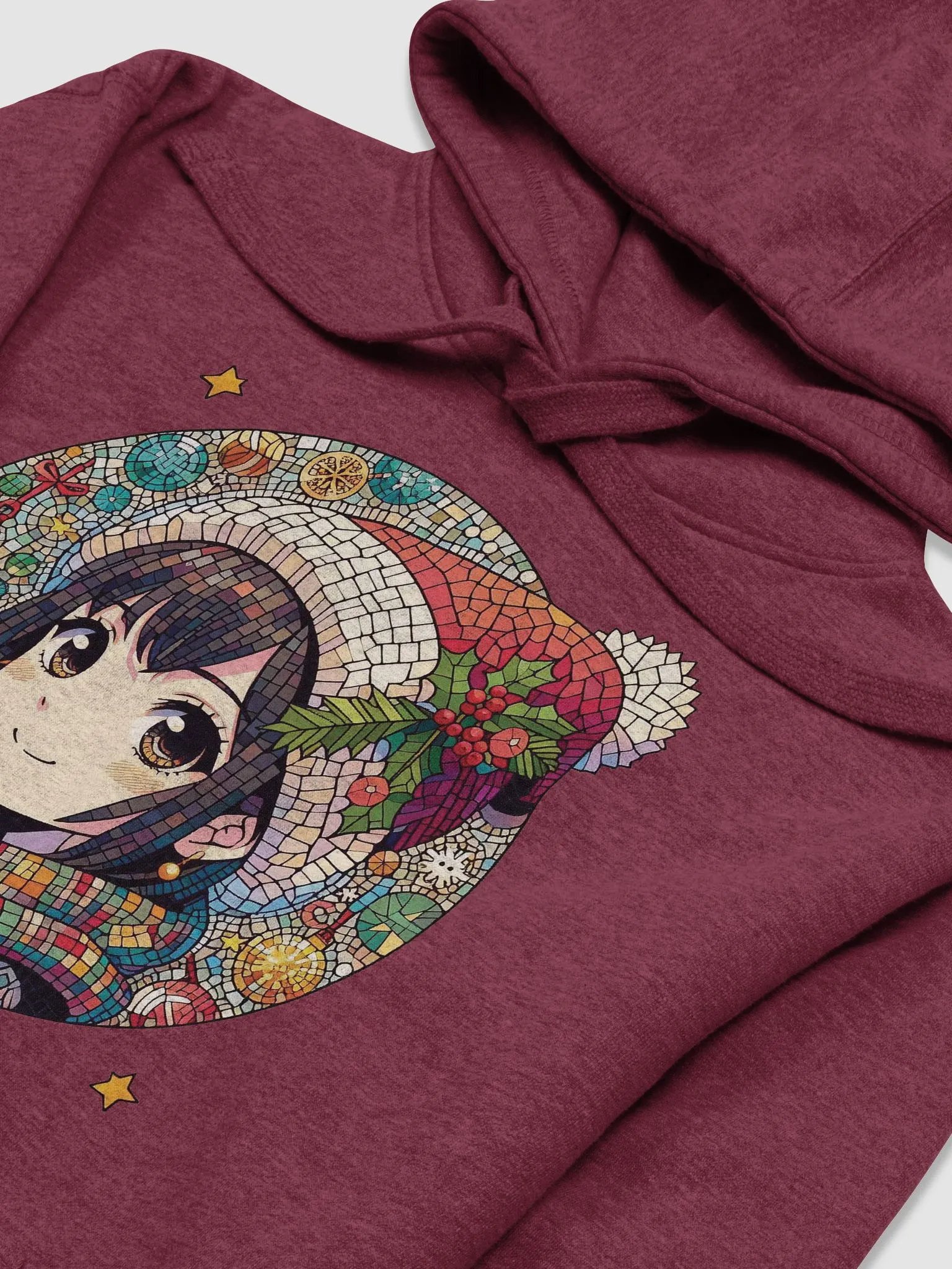 Festive Mosaic Santa Hoodie product image (21)