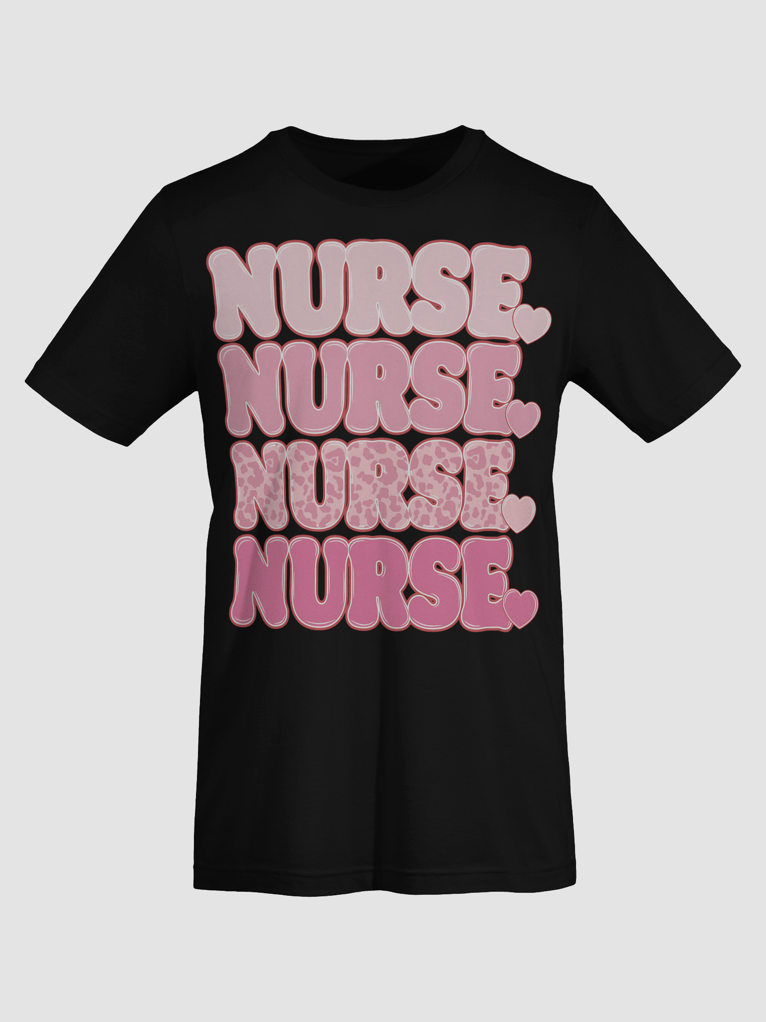 NURSE Heart Pink Tee product image (7)