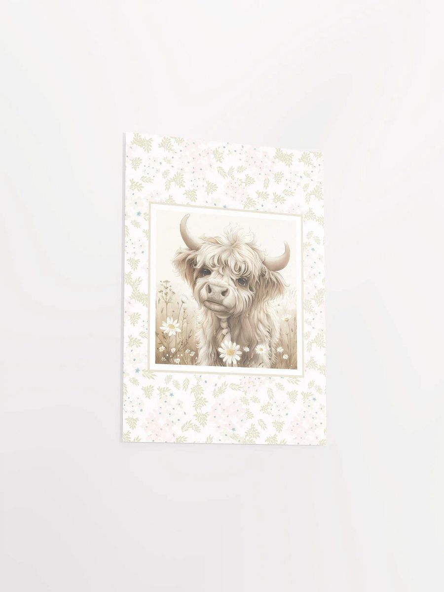 Highland Cow and Boho Pink Floral Nursery Decor product image (4)