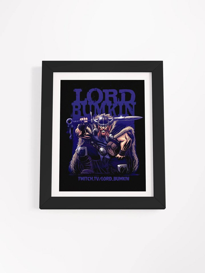 kneeling viking poster framed product image (1)
