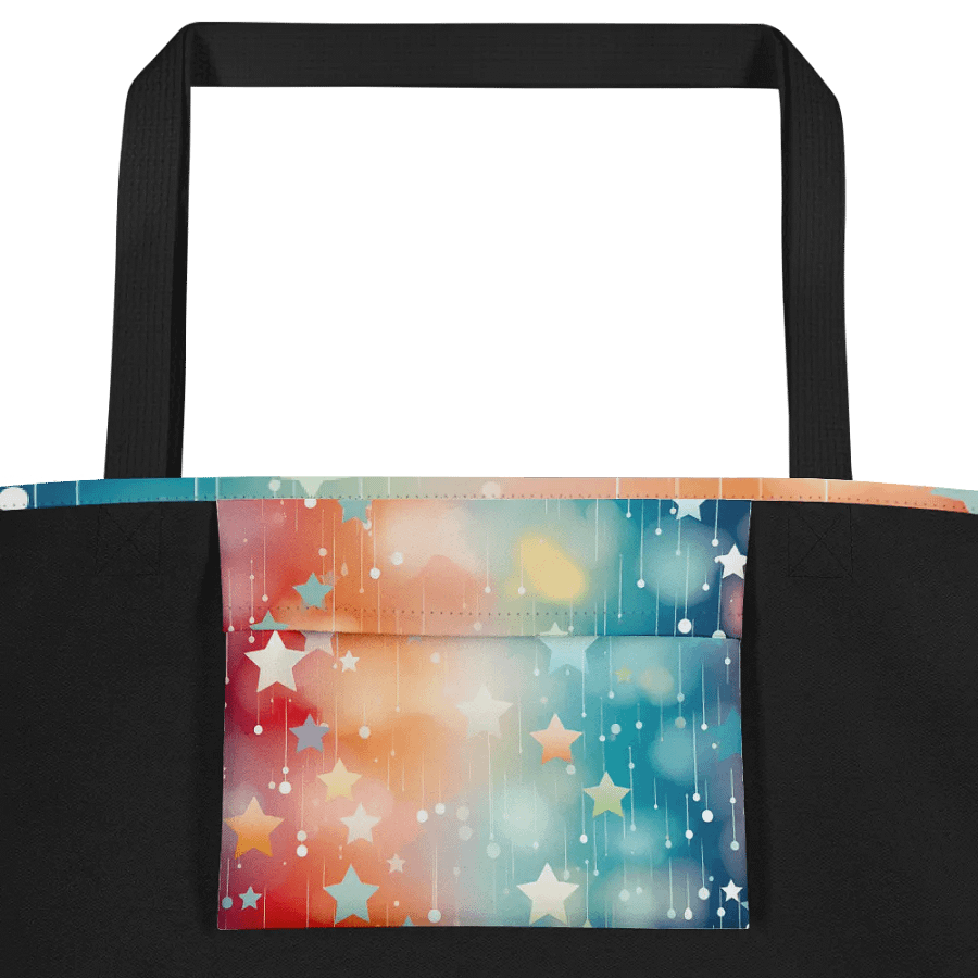Starry Rainbow Dreams Polyester Tote Bag product image (4)