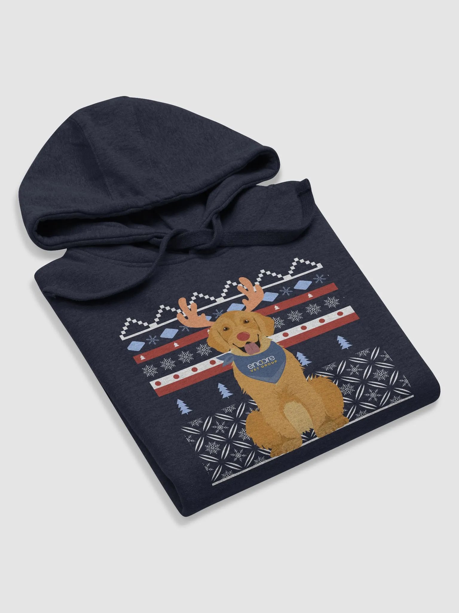 Festive Retriever Holiday Hoodie product image (5)