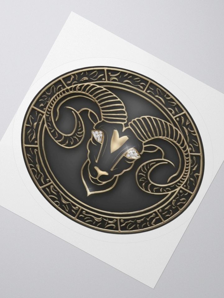 Aries Zodiac Medallion Sticker product image (5)