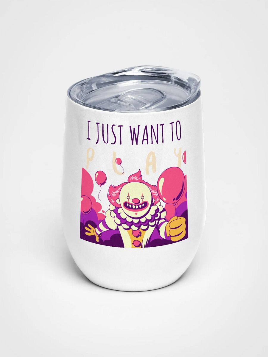 Whimsical Clown Wine Tumbler product image (1)