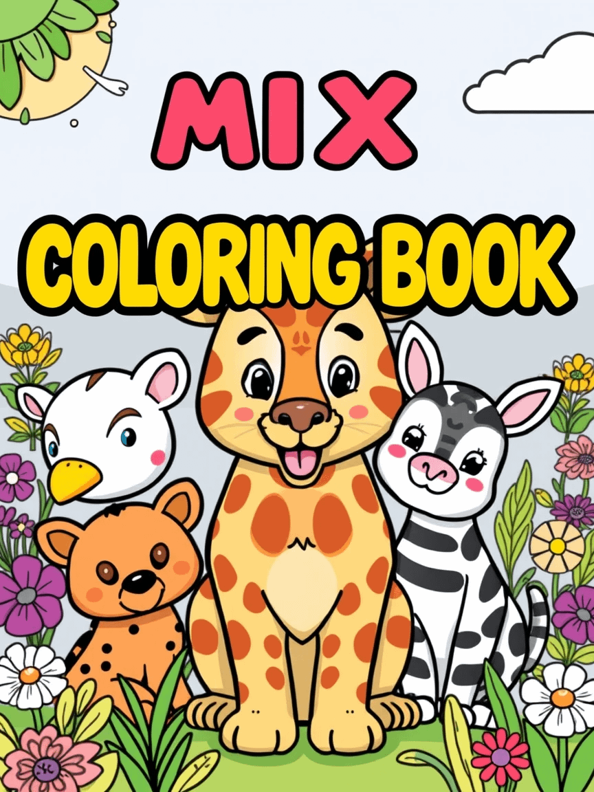 240-Page Mix Character Coloring Book product image (1)