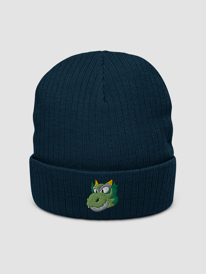 Happy Dragon Green Recycled Cuffed Beanie product image (1)
