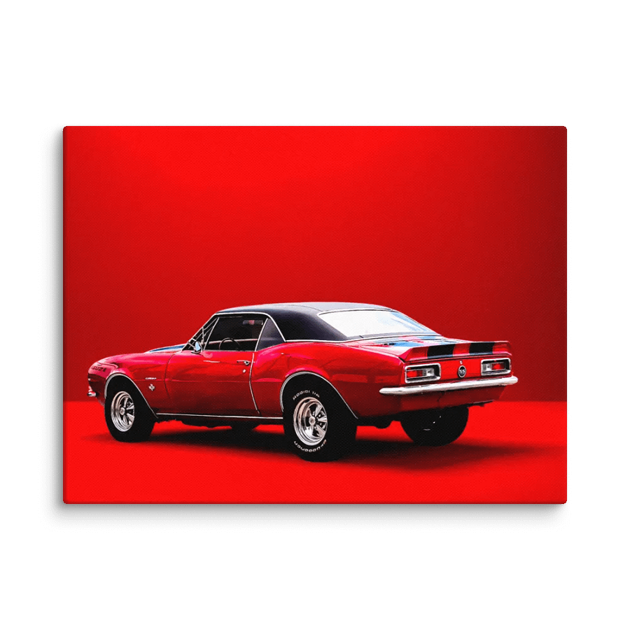 Vintage Red Car Canvas Print product image (2)