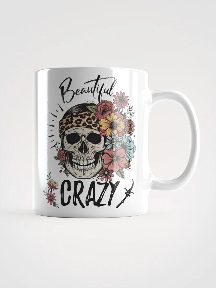 Beautiful Crazy Skull Mug product image (3)
