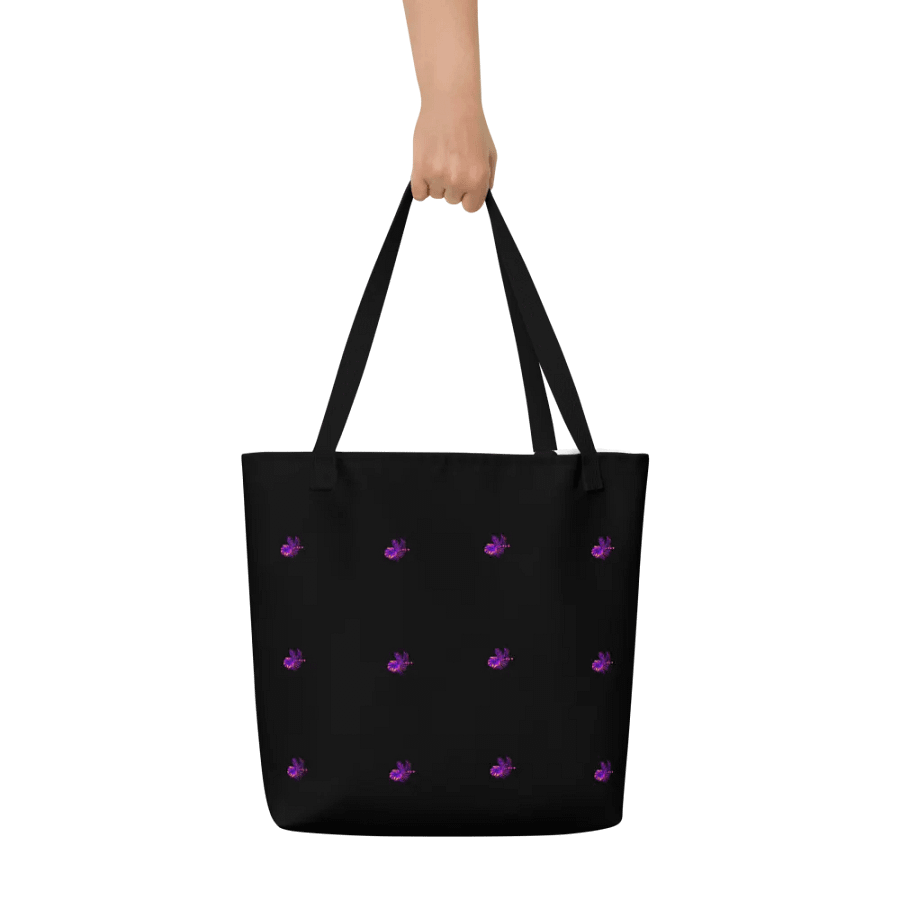 Big printed tote bag with pocket product image (5)