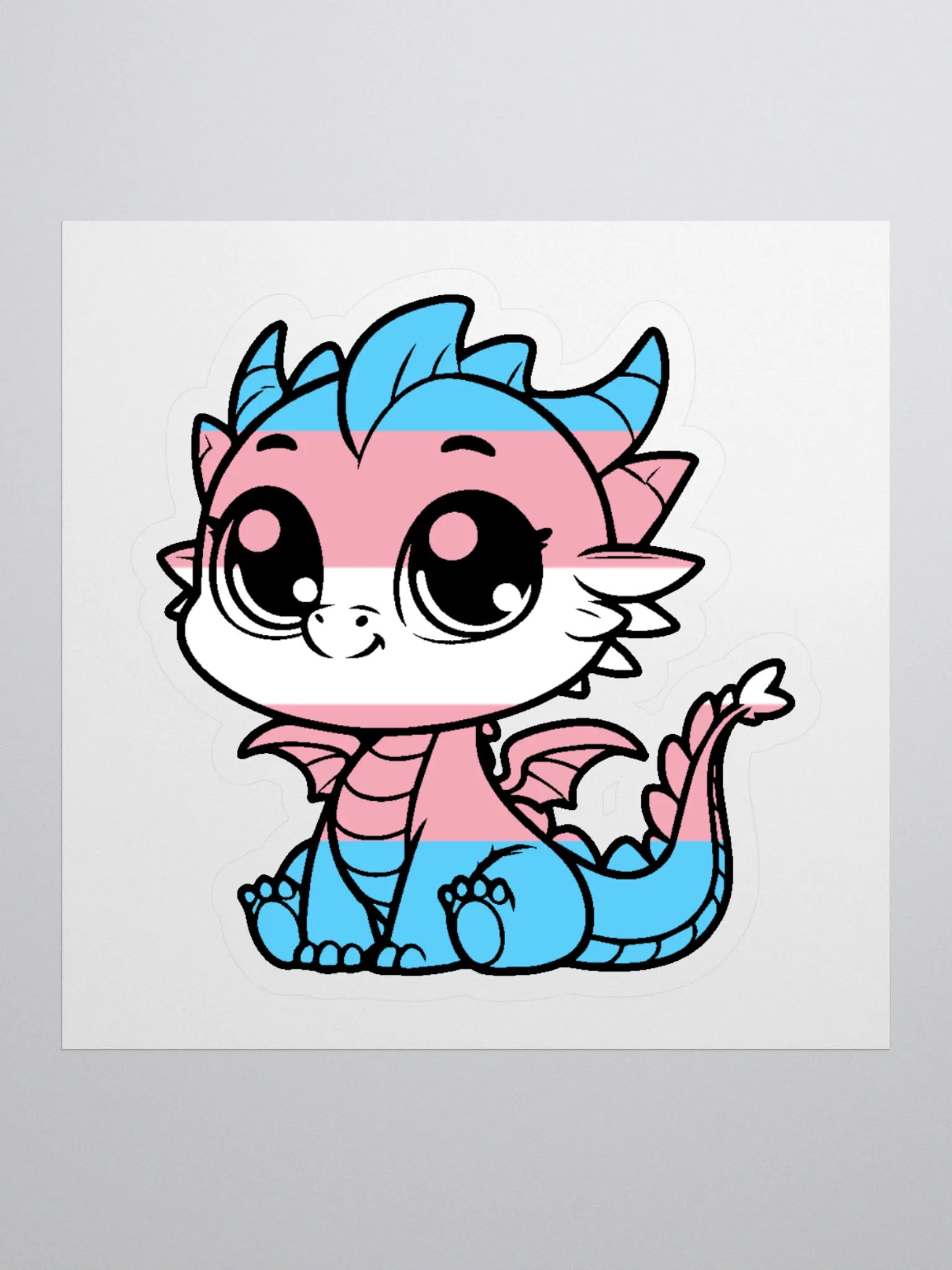 Transgender Pride Dragon Sticker product image (1)