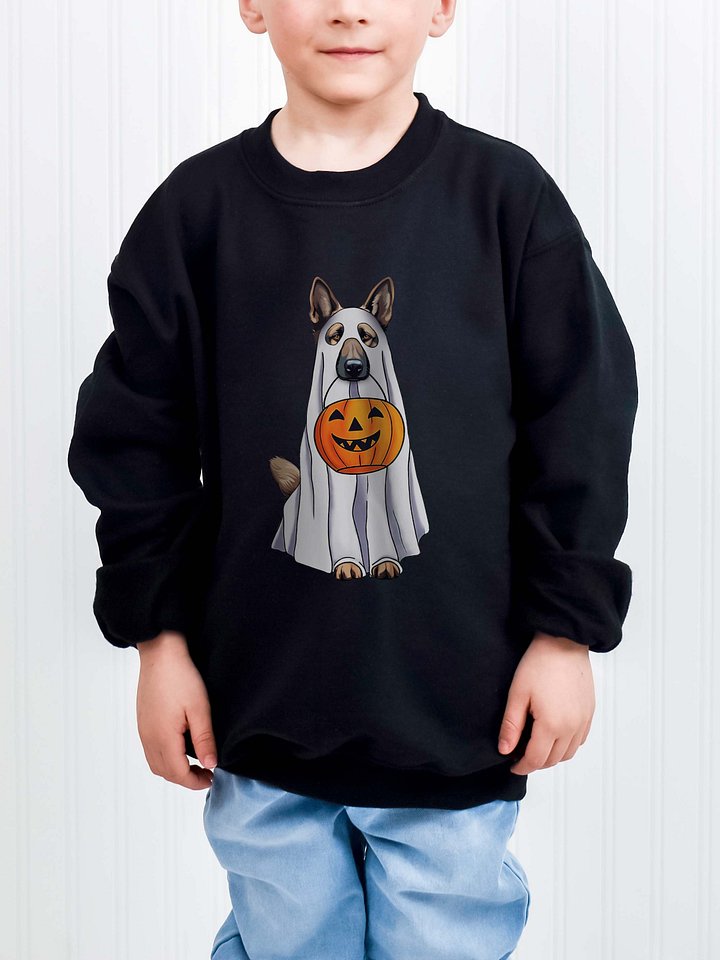 Halloween German Shepherd Youth Sweatshirt product image (1)