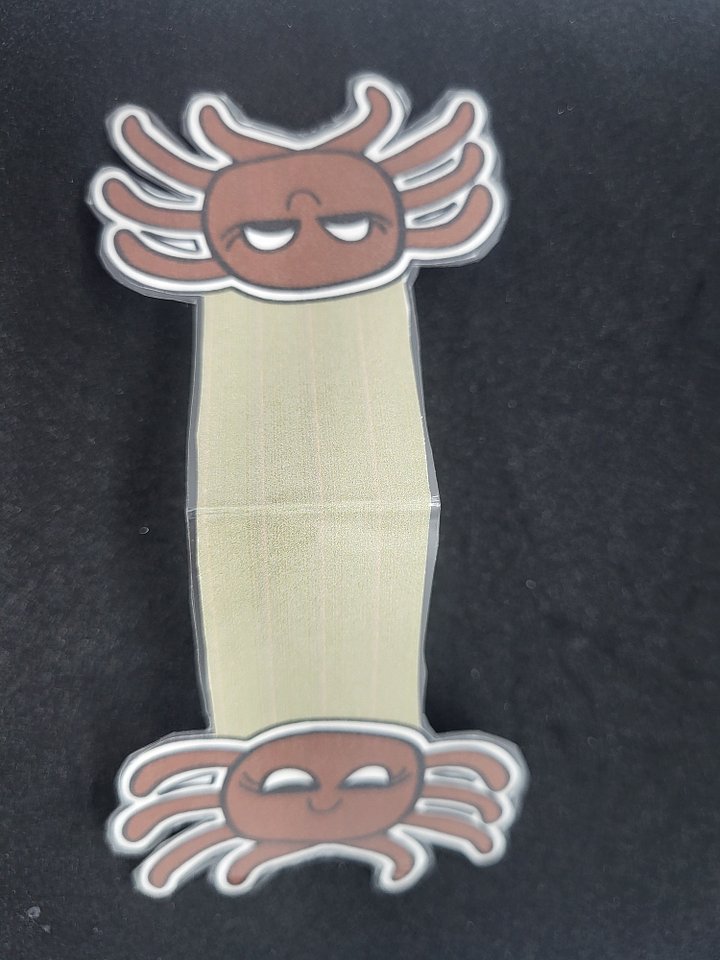 XL Magnetic Bookmark – Cute Cartoon Burgundy Spider Gal product image (2)