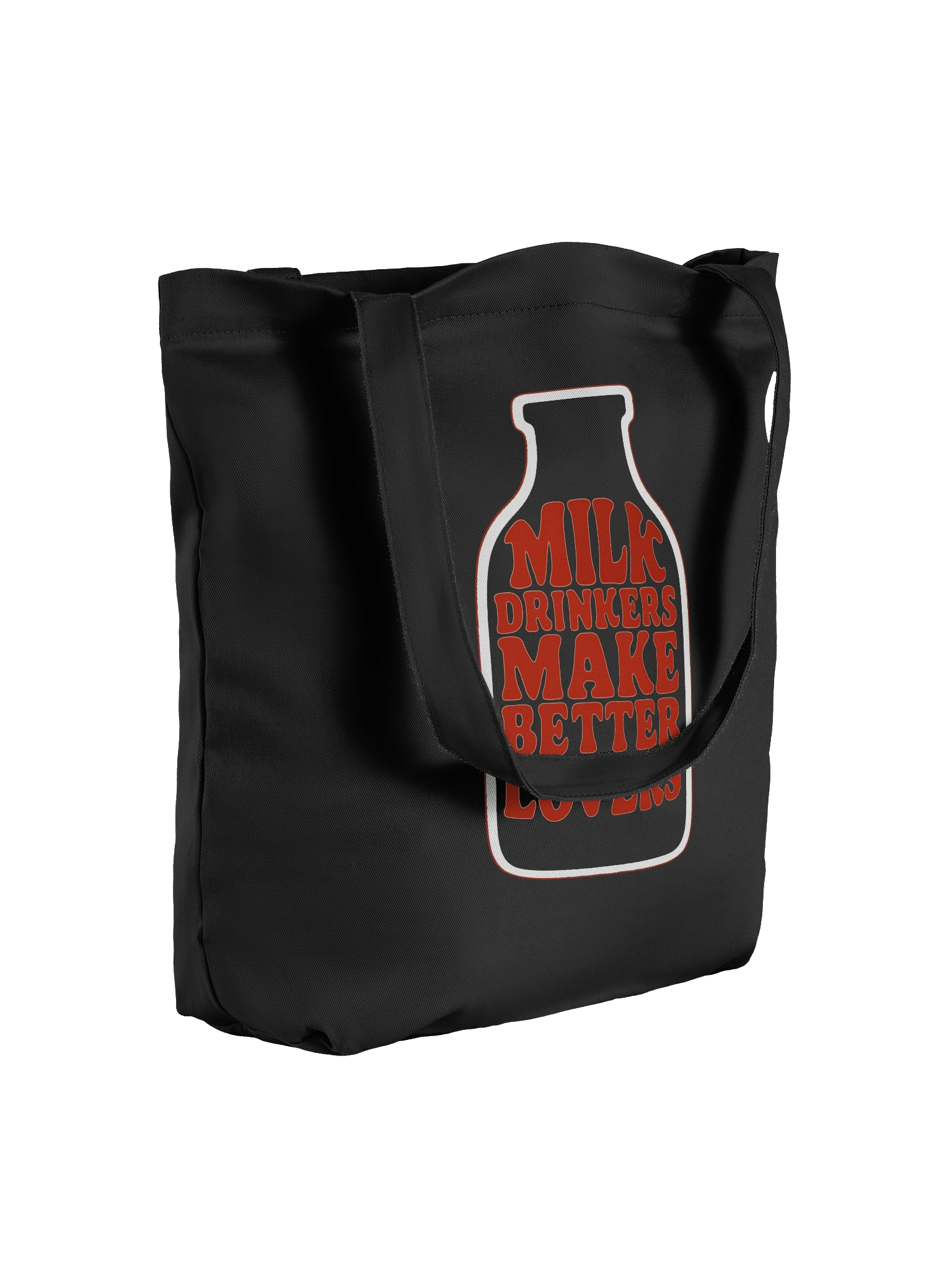 Milk Drinkers Make Better Lovers – Bold Bottle Print - Tote Bag no.3 – Exclusive M‑Art & Design Statement Wear product image (7)