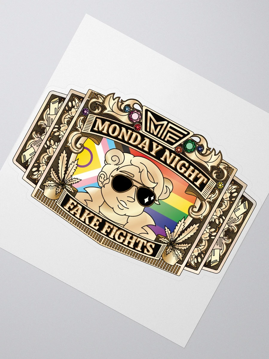 MNFF Championship Belt Sticker product image (6)