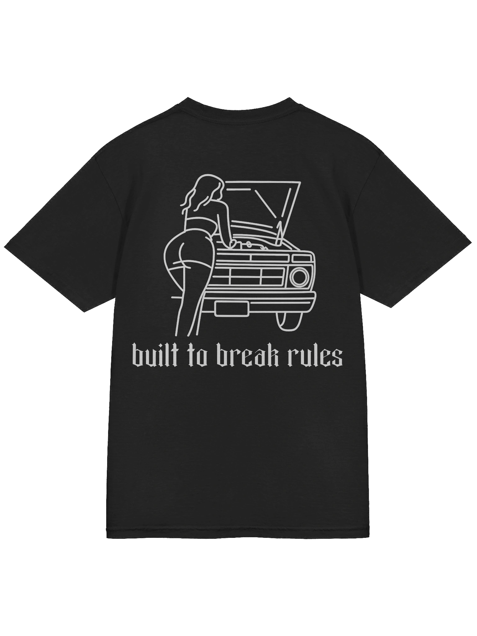 Built To Break Rules: Truck Line Art T-Shirt product image (5)