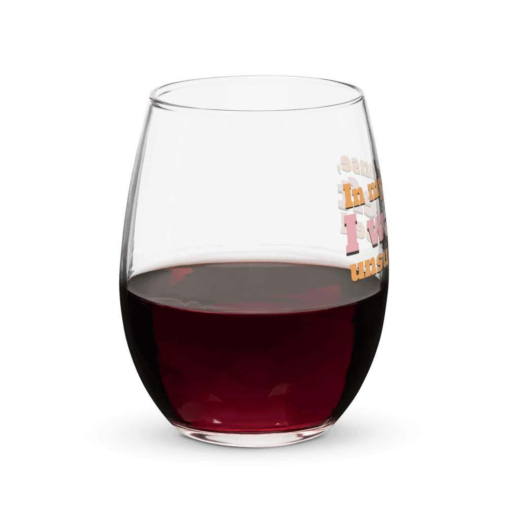 In My Defense Wine Glass product image (8)