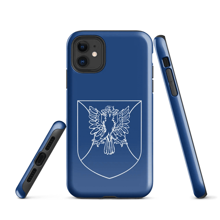 White Colorless Emblem iPhone Case product image (1)
