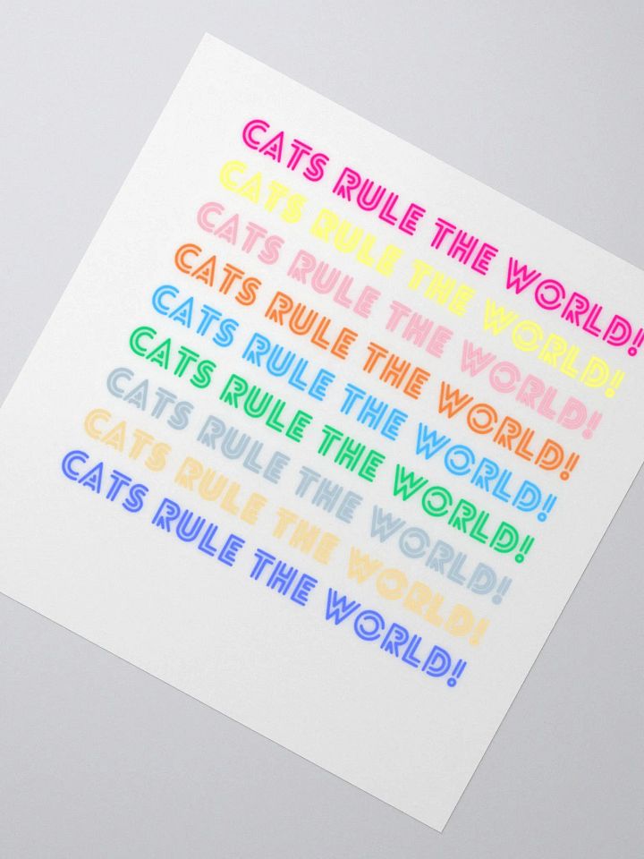 Vibrant Cat Power Stickers product image (2)