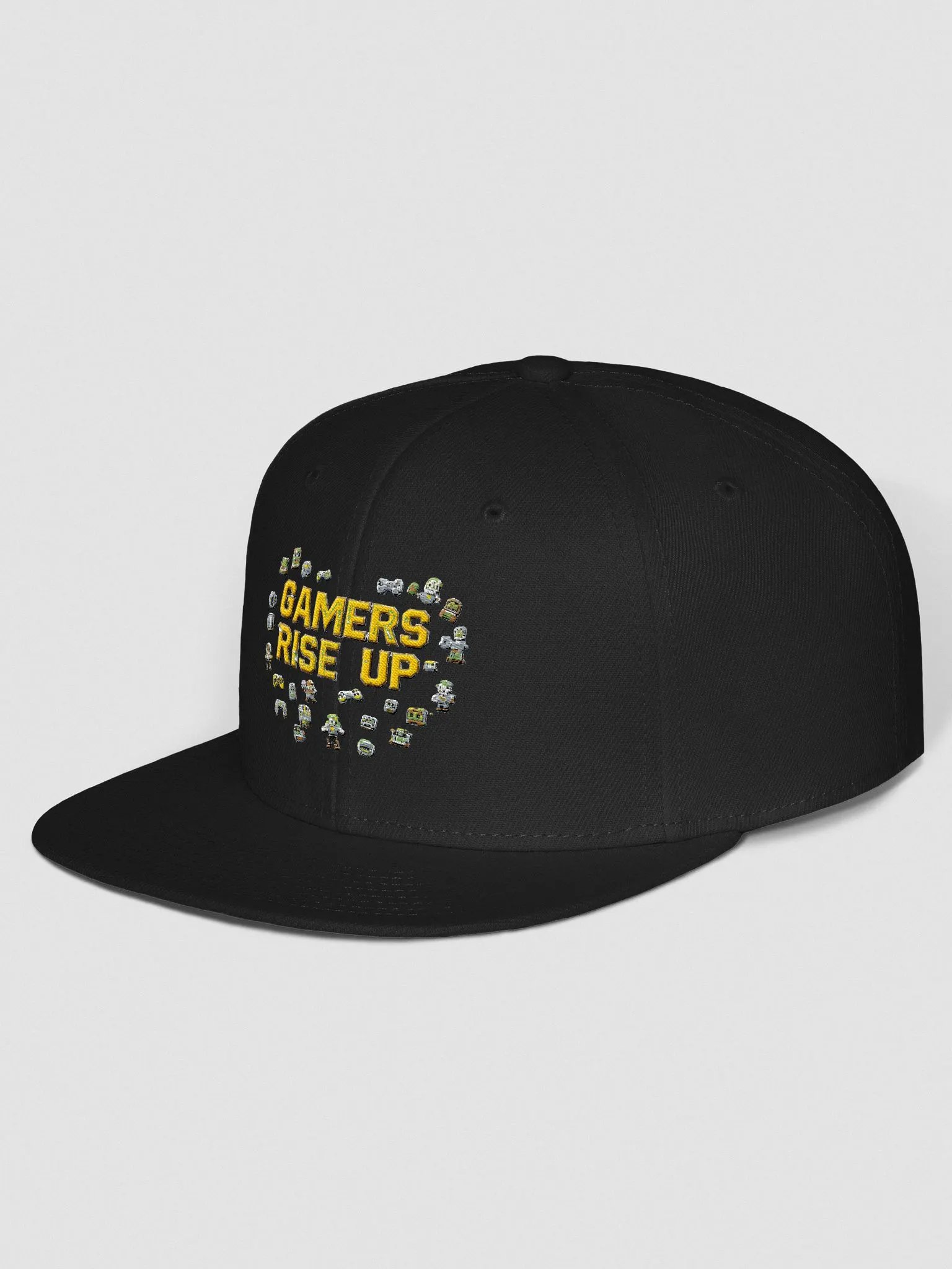 Gamers Rise Up hard hat snapback hat product image (2)