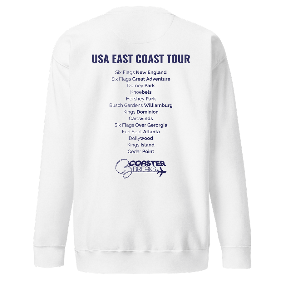 USA East Coast Tour Full Logo Sweatshirt - Light Colours product image (9)